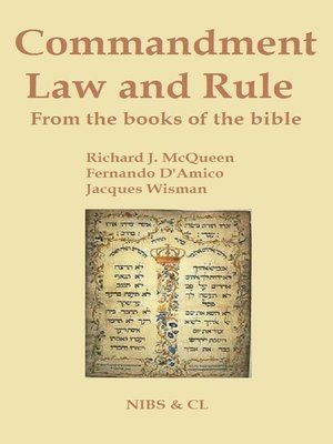 cover image of Commandment, Law and Rule